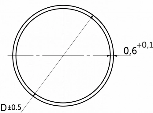 Труба d50 L-3000 (2,05кг/0,6мм), хром AKS_2