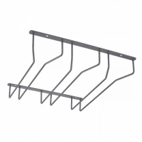 Держатель подвесной для бокалов NORWIG трехрядный, графит AKS фотография