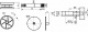 Эксцентриковая стяжка усиленная 35мм +шток 55мм (белая заглушка в комплекте) (уп/100шт) AKS_preview_1