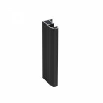 Профиль алюминиевый SENATOR черный глянец вертик. узкий домик АЛЮТЕХ (L-5300) (161-02 RAL9005 )