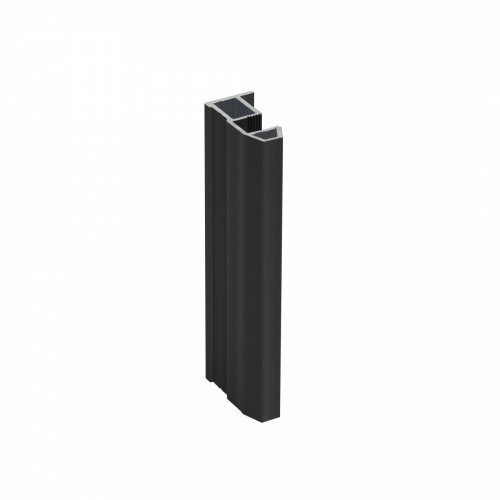 Профиль алюминиевый SENATOR черный глянец вертик. узкий домик АЛЮТЕХ (L-5300) (161-02 RAL9005 )_1