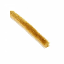 Уплотнитель щеточный самоклеящийся золото (7*5) (1р.=100м.п.) фотография