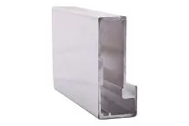 Профиль алюминиевый для рамочных фасадов Z-4 серебро (L-3500) фотография